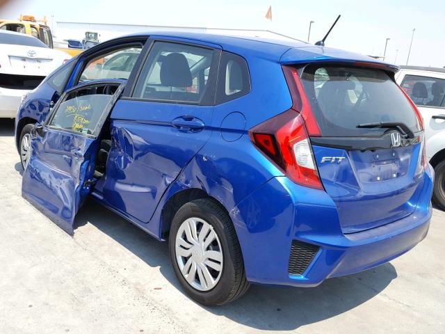 3HGGK5H55HM712987 - 2017 HONDA FIT LX BLUE photo 3