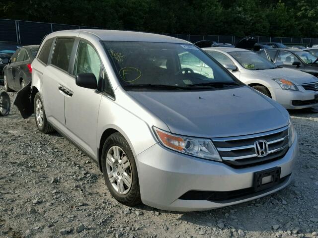 5FNRL5H25DB072904 - 2013 HONDA ODYSSEY LX SILVER photo 1