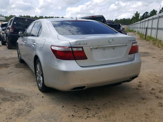 JTHGL46F175013716 - 2007 LEXUS LS 460L GRAY photo 3