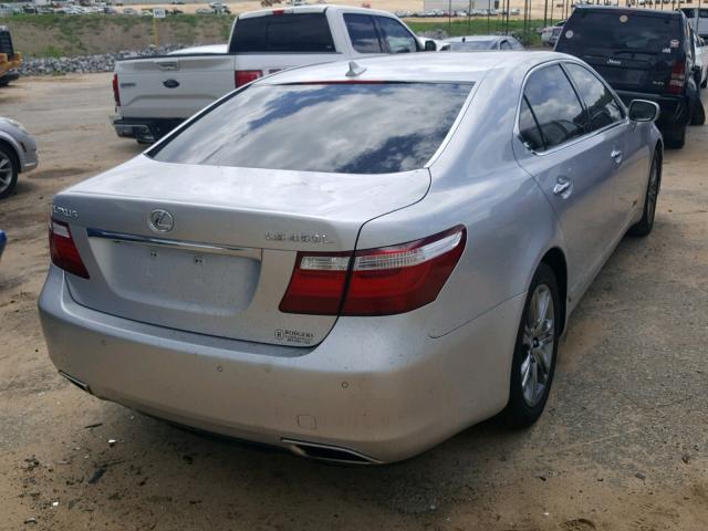 JTHGL46F175013716 - 2007 LEXUS LS 460L GRAY photo 4