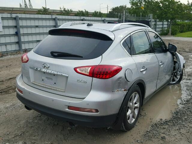 JNKAJ09E38M302854 - 2008 INFINITI EX35 SILVER photo 4