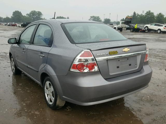 KL1TD5DE7BB177292 - 2011 CHEVROLET AVEO LS GRAY photo 3