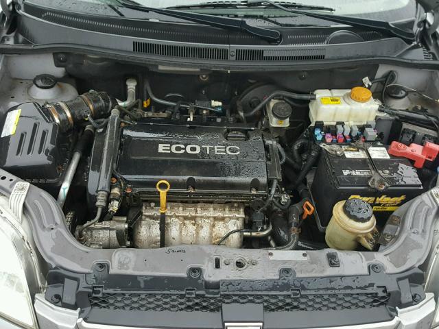 KL1TD5DE7BB177292 - 2011 CHEVROLET AVEO LS GRAY photo 7