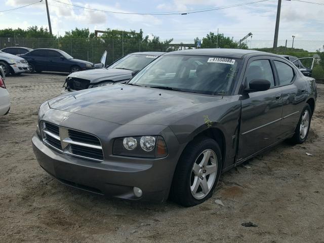 2B3CA3CV8AH166008 - 2010 DODGE CHARGER SX GRAY photo 2