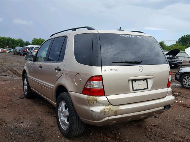 4JGAB57E53A435989 - 2003 MERCEDES-BENZ ML 350 GOLD photo 3