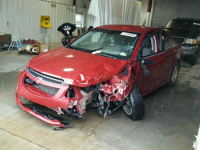 1G1PF5S93B7282014 - 2011 CHEVROLET CRUZE LT RED photo 2