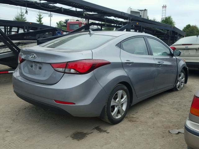 KMHDH4AE7GU490138 - 2016 HYUNDAI ELANTRA SE GRAY photo 4