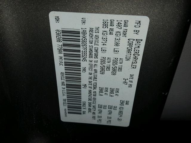 1A8HX58267F555245 - 2007 CHRYSLER ASPEN LIMI 金色 照片 10