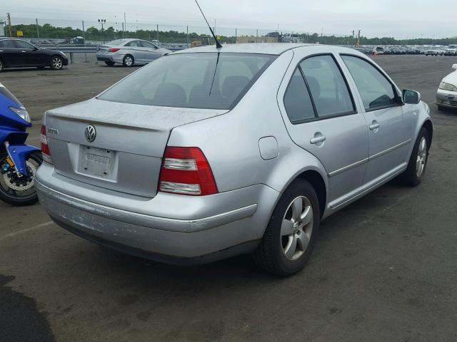 3VWSA69M44M111312 - 2004 VOLKSWAGEN JETTA GLS SILVER photo 4