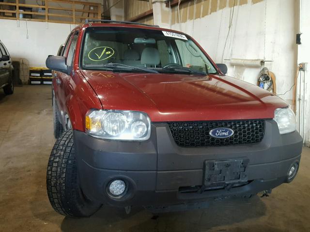 1FMYU96H76KD37105 - 2006 FORD ESCAPE HEV RED photo 9