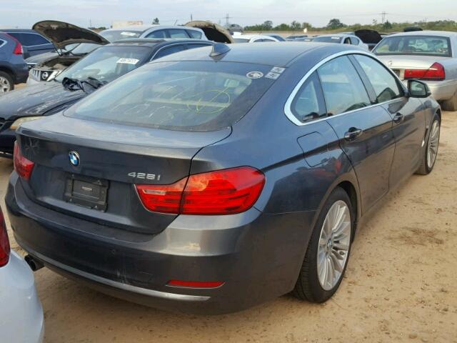 WBA4A5C56FGK15303 - 2015 BMW 428 I GRAY photo 4