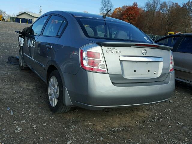 3N1AB6AP3CL751391 - 2012 NISSAN SENTRA 2.0 SILVER photo 3