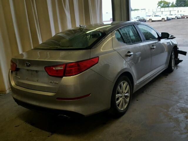 5XXGN4A74FG417292 - 2015 KIA OPTIMA EX SILVER photo 4