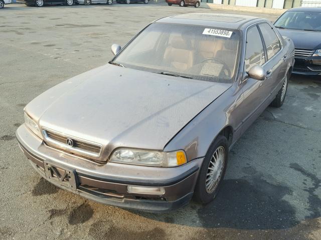 JH4KA7665NC015821 - 1992 ACURA LEGEND L BROWN photo 2