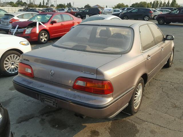 JH4KA7665NC015821 - 1992 ACURA LEGEND L BROWN photo 4