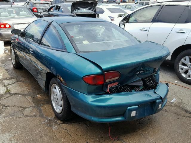 1G1JC1249VM107011 - 1997 CHEVROLET CAVALIER B GREEN photo 3