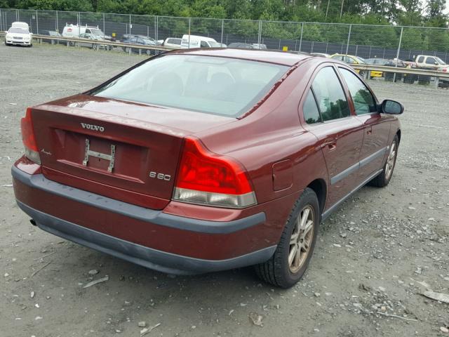 YV1RS61RX22166657 - 2002 VOLVO S60 Կարմիր լուսանկար 4