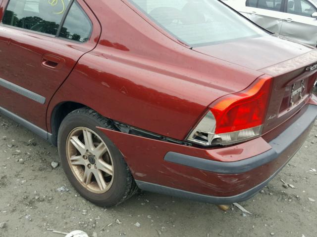 YV1RS61RX22166657 - 2002 VOLVO S60 Կարմիր լուսանկար 9