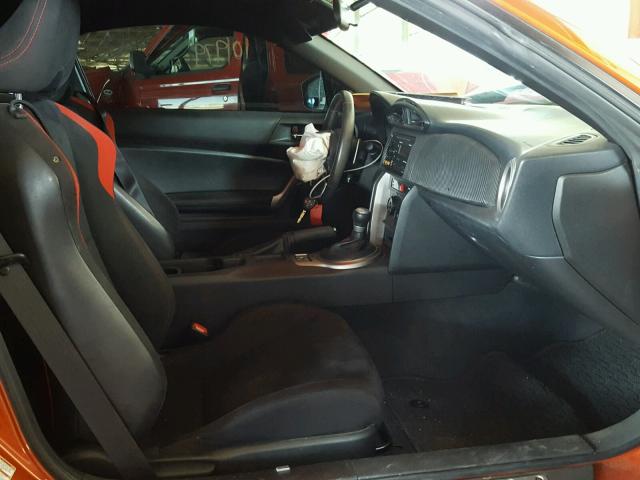 JF1ZNAA18D2709281 - 2013 TOYOTA SCION FR-S ORANGE photo 5
