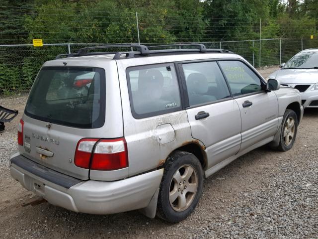 JF1SF65631H732834 - 2001 SUBARU FORESTER S SILVER photo 4