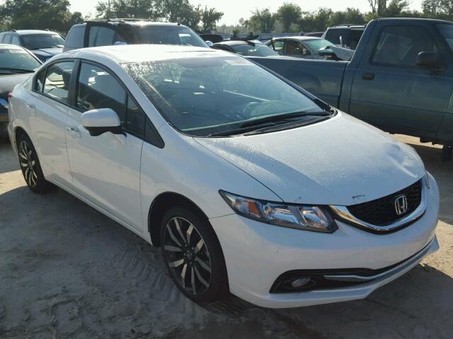 19XFB2F96FE099008 - 2015 HONDA CIVIC EXL WHITE photo 1