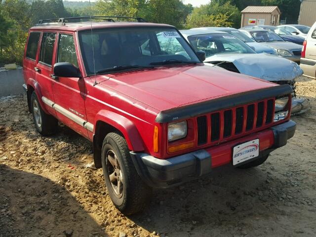 1J4FT48SX1L596629 - 2001 JEEP CHEROKEE S RED photo 1