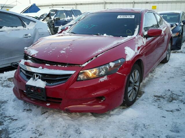 1HGCS1A30CA002191 - 2012 HONDA ACCORD LX RED photo 2