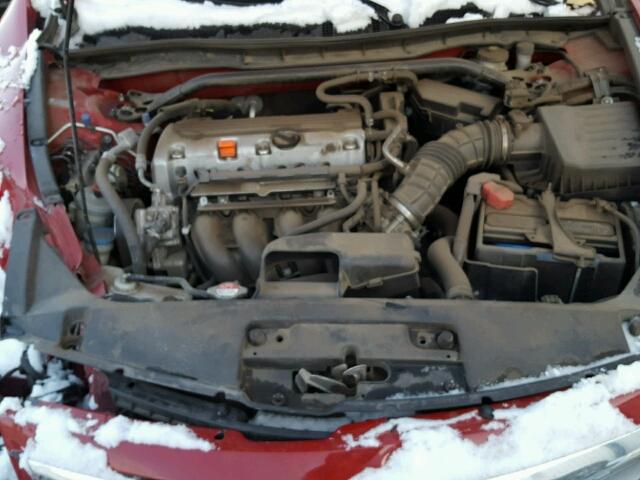 1HGCS1A30CA002191 - 2012 HONDA ACCORD LX RED photo 7