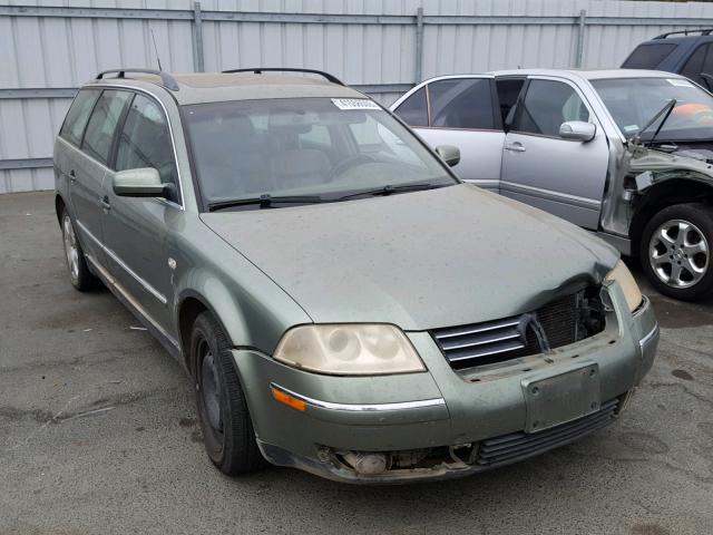 WVWWH63B53E147652 - 2003 VOLKSWAGEN PASSAT GLX GREEN photo 1