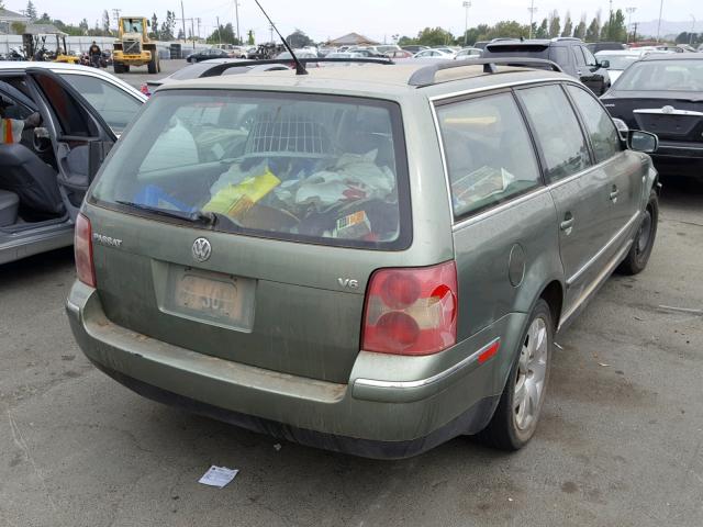 WVWWH63B53E147652 - 2003 VOLKSWAGEN PASSAT GLX GREEN photo 4