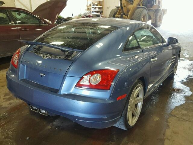 1C3AN69L06X069166 - 2006 CHRYSLER CROSSFIRE BLUE photo 4