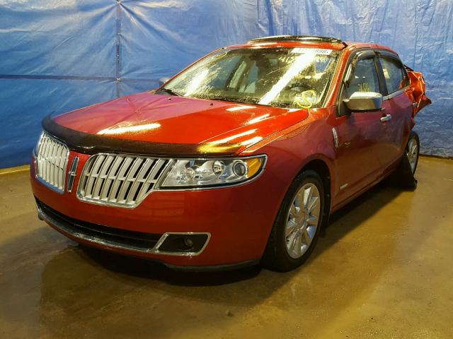 3LNDL2L3XBR772756 - 2011 LINCOLN MKZ HYBRID RED photo 2