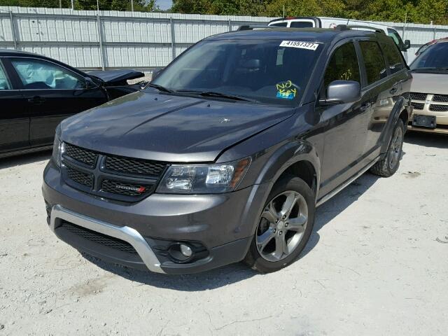 3C4PDCGB5GT149206 - 2016 DODGE JOURNEY CR GRAY photo 2