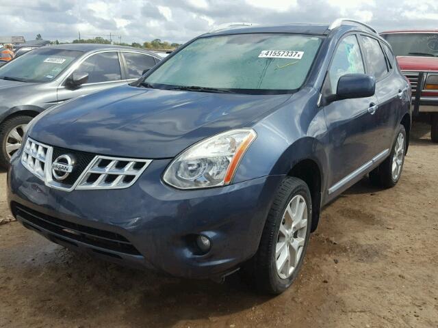 JN8AS5MV4DW111756 - 2013 NISSAN ROGUE BLUE photo 2