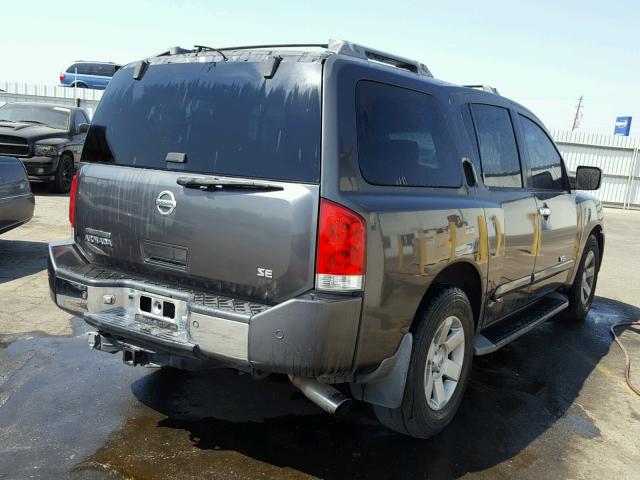 5N1AA08A84N738177 - 2004 NISSAN ARMADA SE CHARCOAL photo 4