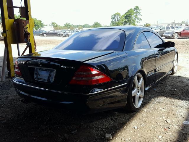 WDBPJ73J52A025352 - 2002 MERCEDES-BENZ CL 55 AMG BLACK photo 4