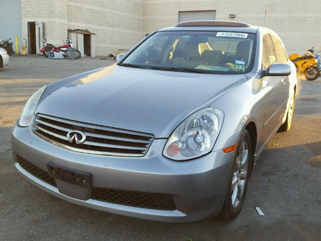 JNKCV51E76M508228 - 2006 INFINITI G35 SILVER photo 2