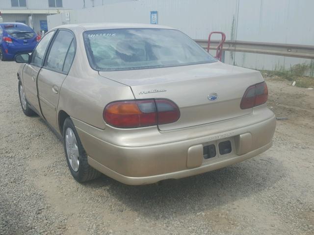 1G1ND52J63M554792 - 2003 CHEVROLET MALIBU GOLD photo 3