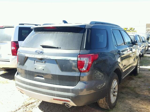 1FM5K7D86HGA86809 - 2017 FORD EXPLORER X BLUE photo 4