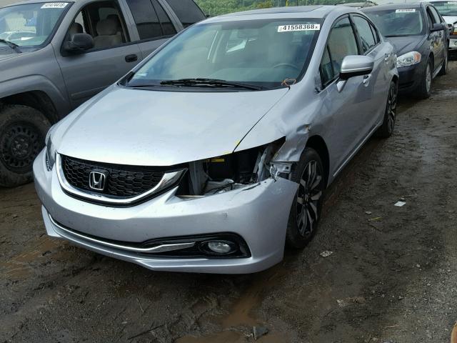 2HGFB2F92FH527646 - 2015 HONDA CIVIC EXL 灰色 照片 2