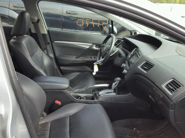 2HGFB2F92FH527646 - 2015 HONDA CIVIC EXL 灰色 照片 5