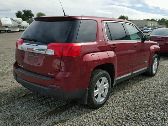 2CTFLCEW6A6406040 - 2010 GMC TERRAIN SL BURGUNDY photo 4