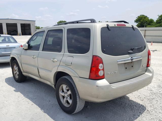 4F2YZ06115KM50440 - 2005 MAZDA TRIBUTE S GOLD photo 3