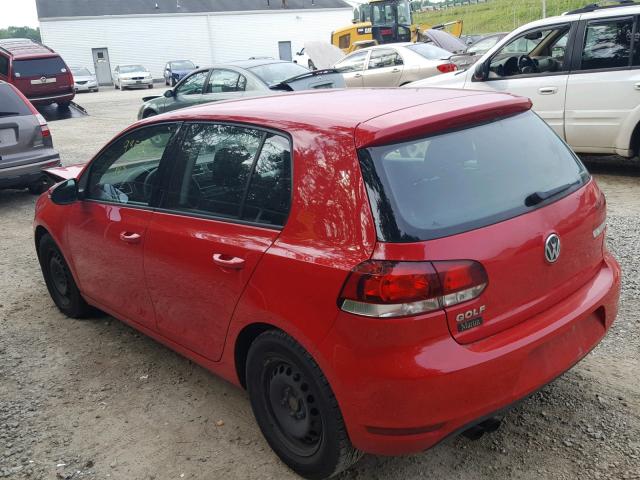 WVWDA7AJ1DW119693 - 2013 VOLKSWAGEN GOLF RED photo 3