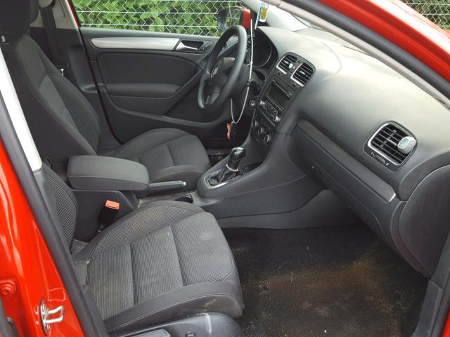 WVWDA7AJ1DW119693 - 2013 VOLKSWAGEN GOLF RED photo 5