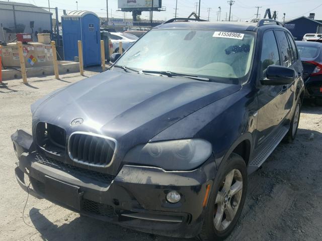 5UXFE43529L038317 - 2009 BMW X5 XDRIVE3 Կապույտ լուսանկար 2