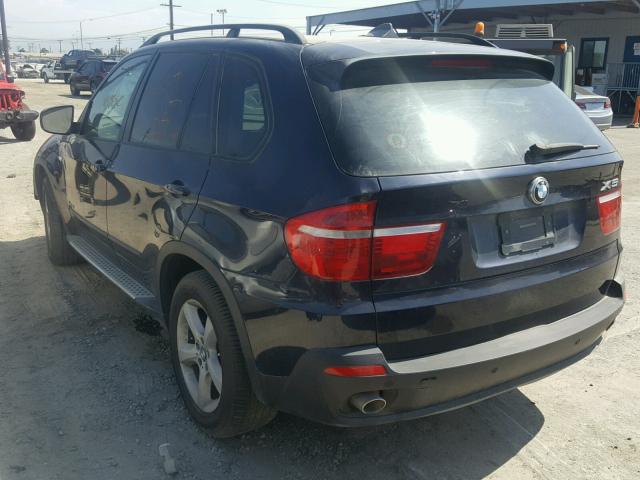 5UXFE43529L038317 - 2009 BMW X5 XDRIVE3 BLUE photo 3