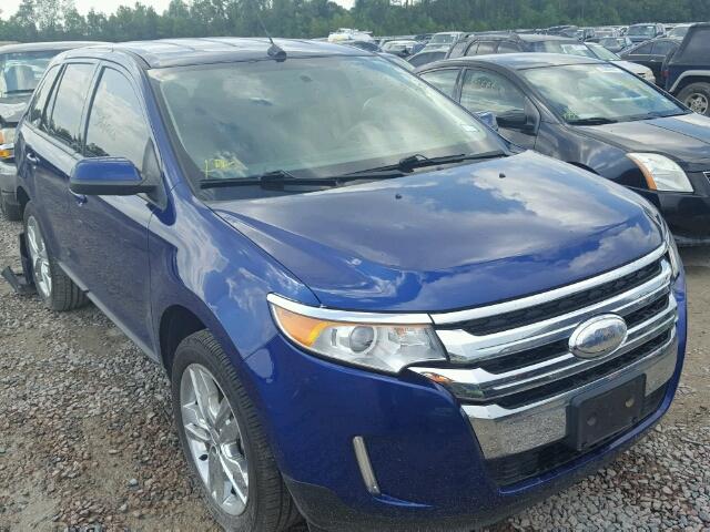 2FMDK3JC8DBB50766 - 2013 FORD EDGE BLUE photo 1