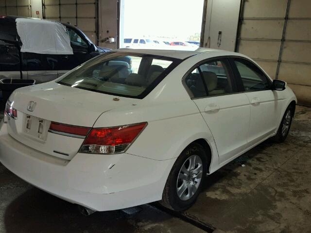 1HGCP2F68CA173555 - 2012 HONDA ACCORD SE WHITE photo 4