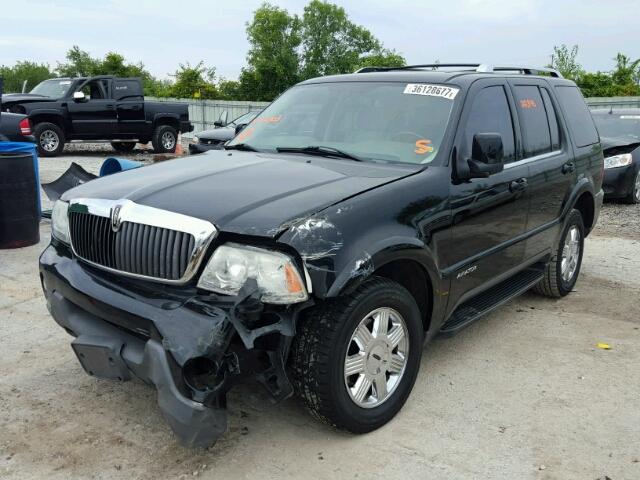 5LMEU88H23ZJ54303 - 2003 LINCOLN AVIATOR BLACK photo 2